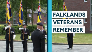 Falklands War remembered by veterans in Germany
