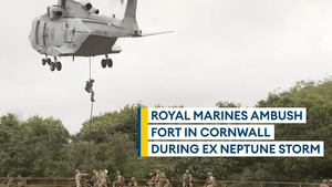 42 Commando conducts fast-roping exercise in Cornwall