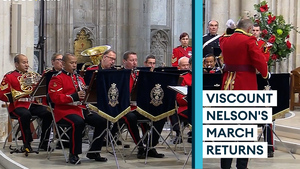 Music of Viscount Nelson's March played again after 100-year PWRR absence 