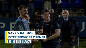 Navy and RAF draw in a nail-biting Inter Services opener