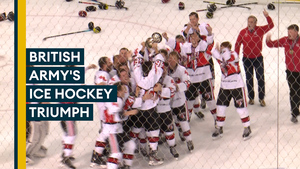 British Army Blades win 2022 Inter Services Ice Hockey title
