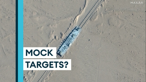 Target practice? China's mock-ups of US Navy warships