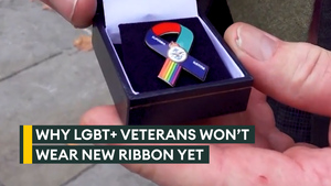 Veterans presented with new Etherton ribbons refused to wear them for now