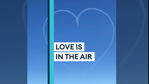 Red Arrows stage romantic display for Valentine's Day 