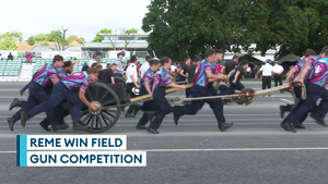 REME win Field Gun competition at HMS Collingwood 