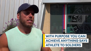 Elite athlete Ross Edgley helps wounded personnel overcome their challenges