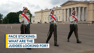 Jordanian team take part in annual Sandhurst All Arms Pace Sticking competition