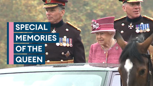 Military personnel past and present paid tribute to the Queen