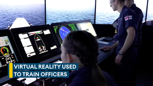 Navy officers use latest technology to learn to operate and navigate vessels