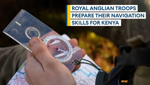 Royal Anglian Regiment demonstrate their map skills 