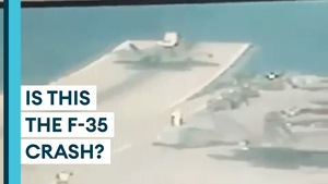 Is this the moment a British F-35B crashed?