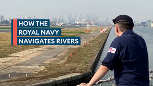 How Royal Navy ships travel through busy waterways