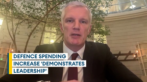Spending hike will reassure allies, says Carns