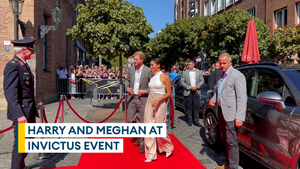 Harry and Meghan arrive in Germany for Invictus event