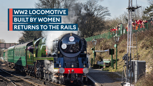 WW2 steam train 'Canadian Pacific' returns to service