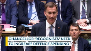 Hunt announces defence budget will remain at least 2% of GDP