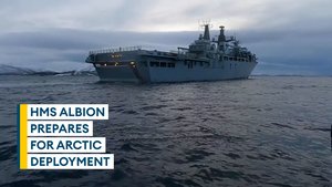HMS Albion prepares to set sail for Arctic deployment in Norway