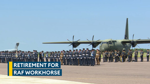 End of an era as RAF Hercules retired in ceremony attended by Princess Anne 