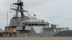 HMS Tyne Goes Home For The Last Time