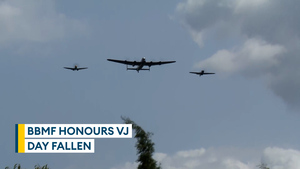 Battle of Britain Memorial Flight flypast over NMA concludes VJ Day 80 ceremony