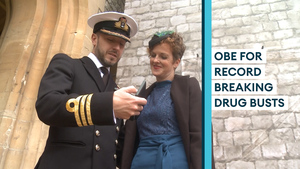 HMS Dragon's former commander awarded OBE for record breaking drug busts