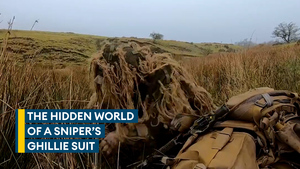 Ultimate camouflage: How a ghillie suit keeps a sniper hidden