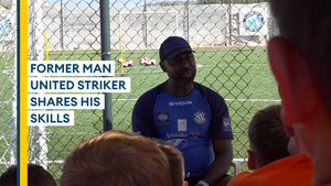Andy Cole brings Premier League quality to kid's football coaching