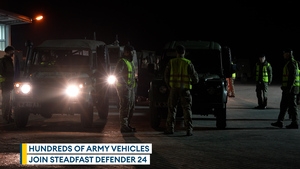 British Army vehicle fleet joins Nato's Steadfast Defender 24