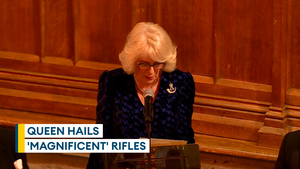Queen Camilla hails key infantry regiment at awards dinner