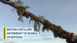 British Army shows off artillery firepower in Estonia