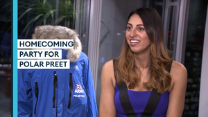 Watch: Homecoming party for Antarctic explorer Polar Preet