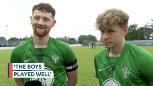 1 Mercian reacts to their Army Super Cup victory over 6 Scots