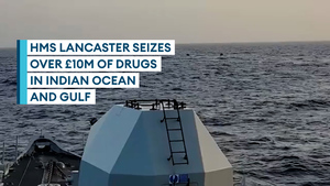 HMS Lancaster seizes more than £10m of illegal narcotics in Middle East