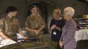 22 Field Hospital Sets Up In Shropshire 
