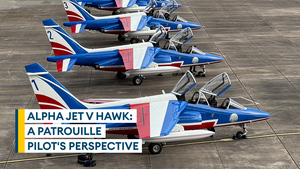 I'm jealous! Patrouille pilot compares Alpha Jet to the Hawk 