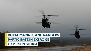 Royal Marines and Rangers take part in Exercise Hyperion Storm