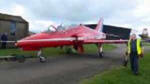 Iconic Red Arrow Hawk T1A Shown Off To The World