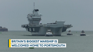 HMS Prince of Wales receives warm welcome on return home