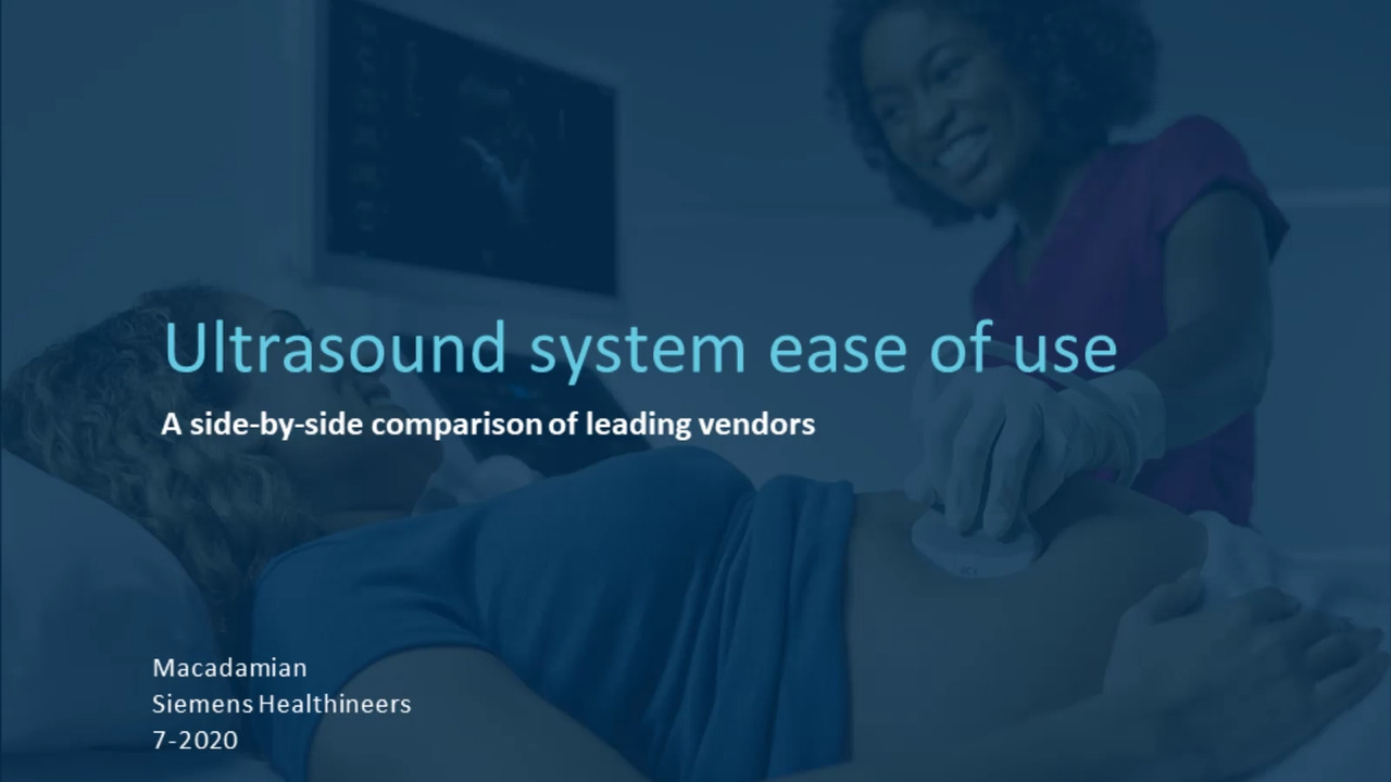 ACUSON Sequoia Comparative Usability Study - Siemens Healthineers