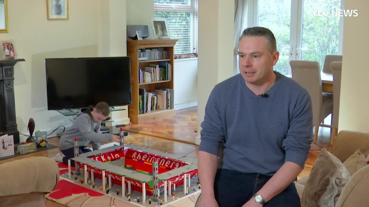 Oakville man builds giant football stadium out of LEGO