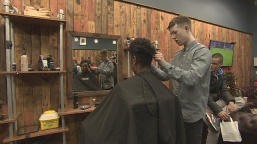 Mobile barber providing free haircuts for Belfast's homeless