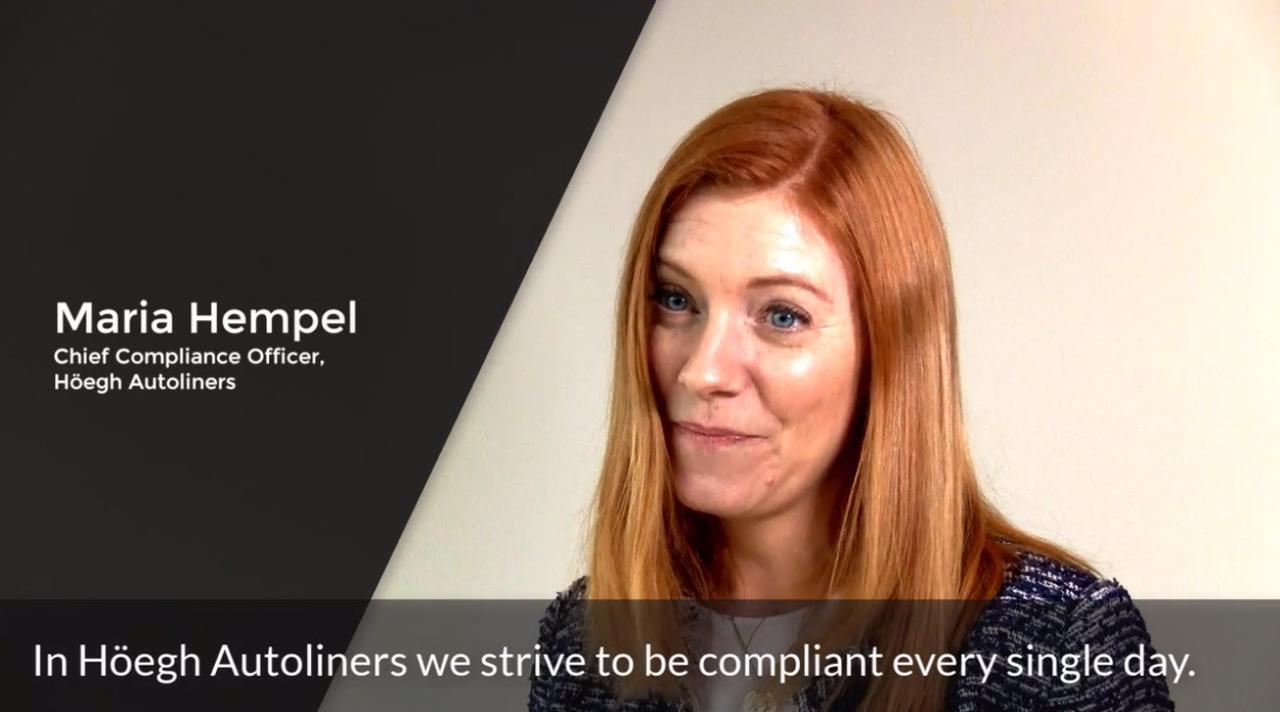 Chief Compliance Officer, Maria Hempel, on fighting corruption at sea together, Video