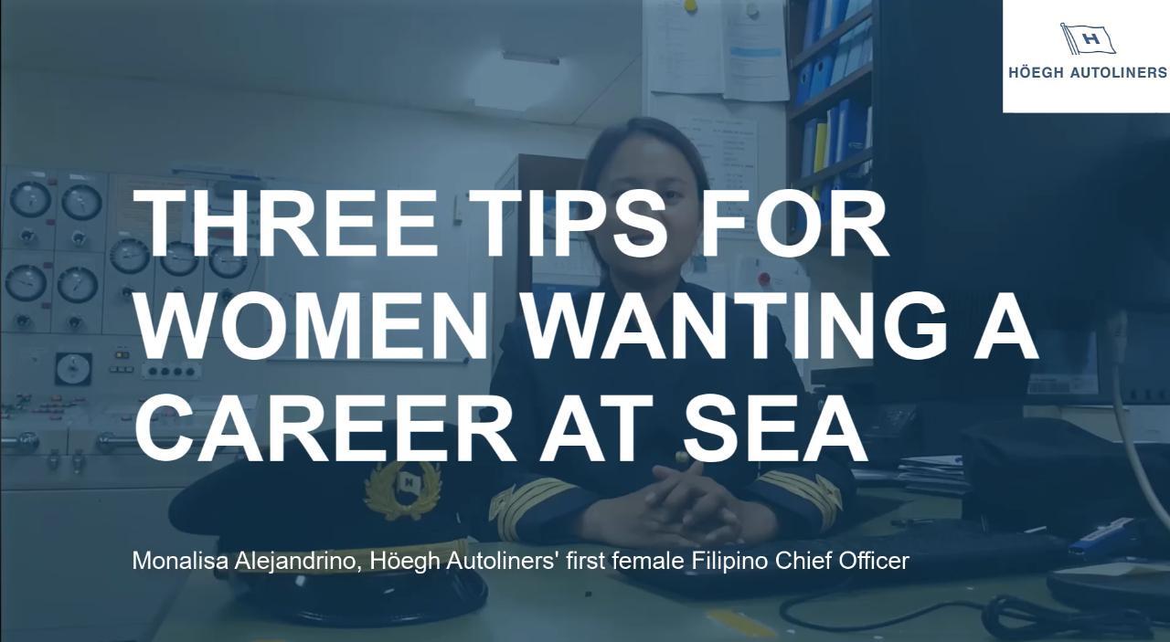 Three tips for women wanting a career at sea, Video