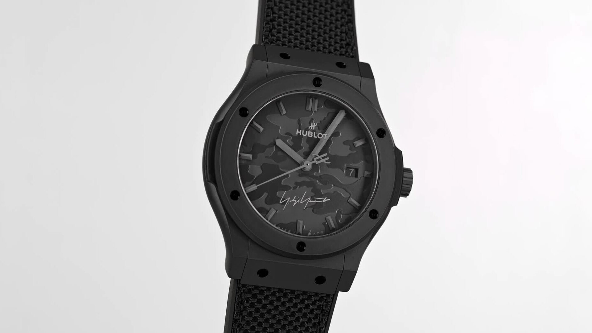 Classic Fusion Yohji Yamamoto All Black Camo 42 mm | Hublot