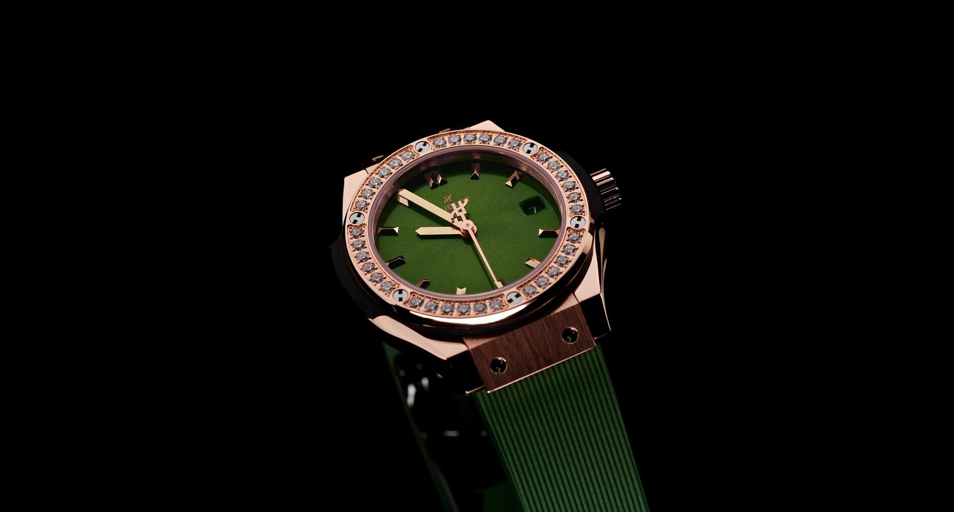 Classic Fusion King Gold Green Diamonds 29 mm | Hublot