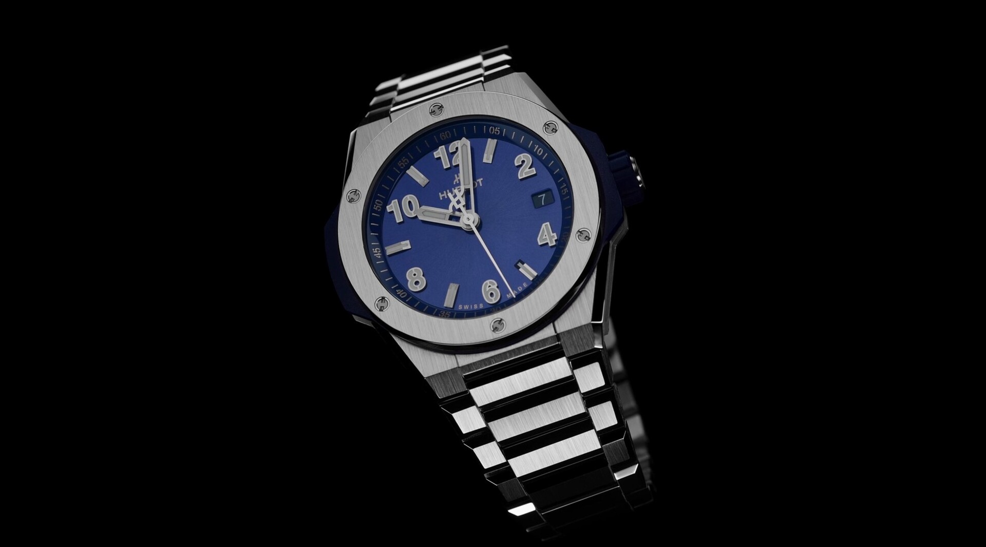 Big Bang Integrated Time Only Titanium Blue 38 mm | Hublot