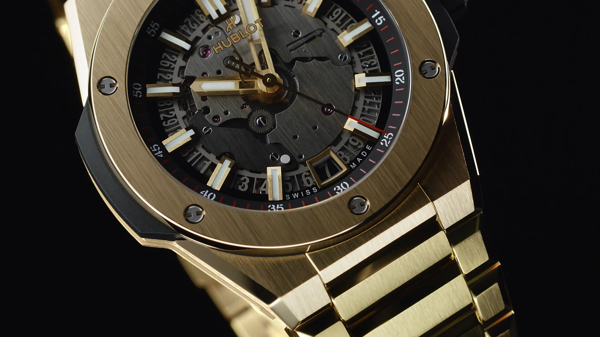 Hublot Watch Big Bang Integrated Time Only Yellow Gold 40 mm