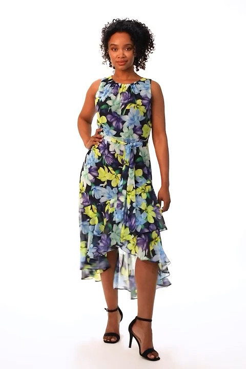 NWT Talbots Floral Tiered Hem Sleeveless Dress Size 10 –