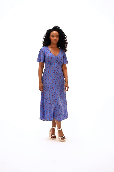 Ladies Dresses Tea Dress Midi Uk Short Sleeve Ladies Dresses Brooks  Brothers Cherry Dress Navy Gathered