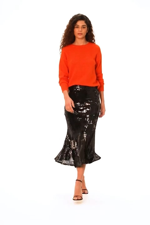 Black sequin midi skirt uk best sale